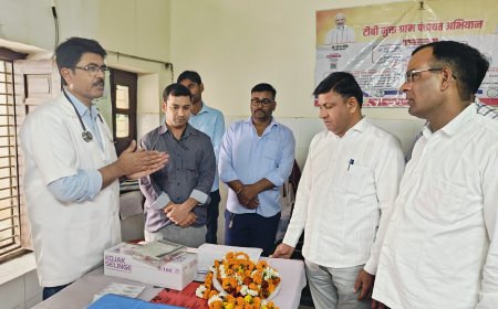 जहाजपुर में बीसीजी टीकाकरण अभियान की शुरुआत