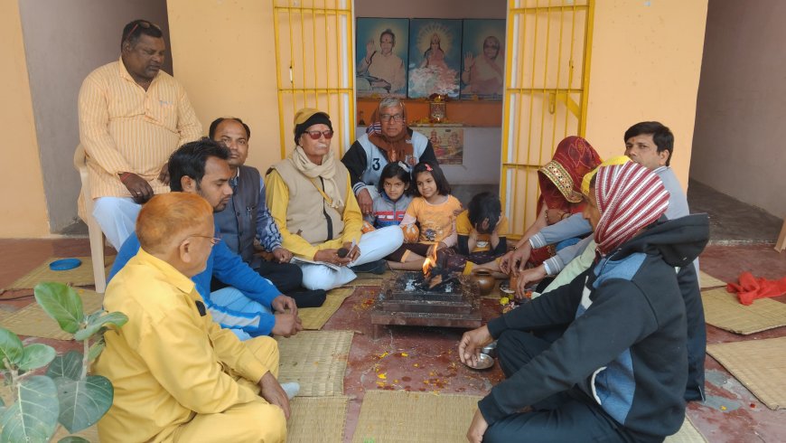 बसंत पंचमी पर गायत्री प्रज्ञापीठ भूरिकुड़ी में हुआ धार्मिक कार्यक्रम का आयोजन