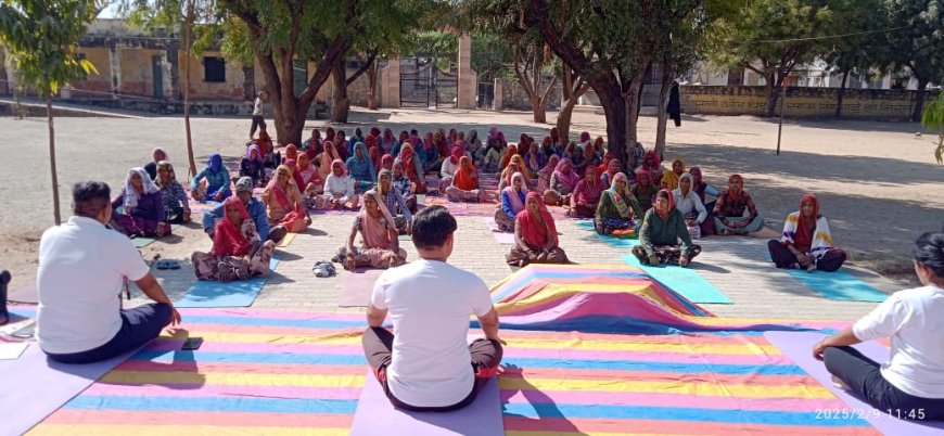 योग का प्रचार आर्युवेद का प्रचार के लिए योग कार्यशाला का हुआ आयोजन