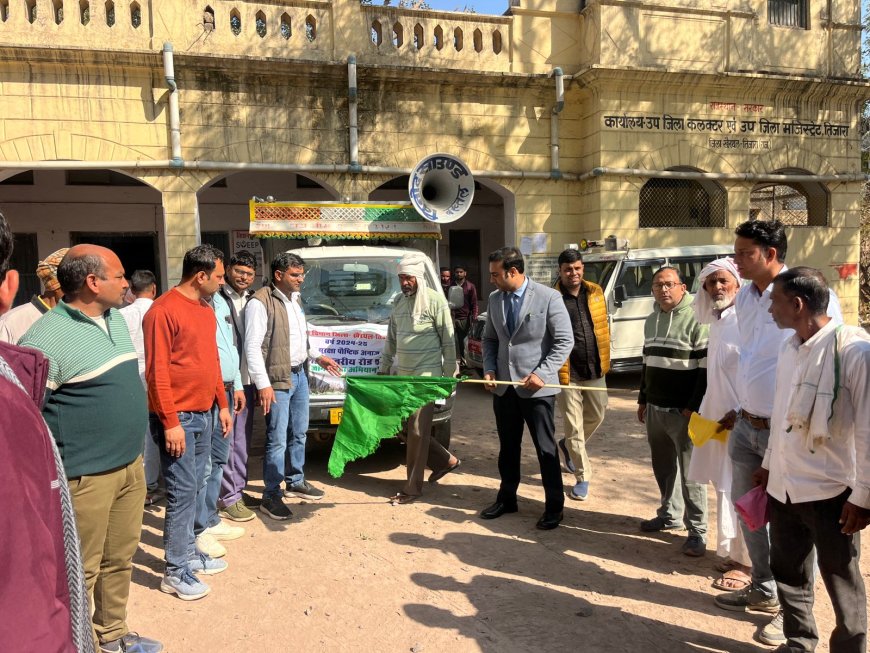 मोटे अनाज के प्रति जागरूकता के लिए तिजारा में रोड शो, उपखंड अधिकारी ने दिखाई हरी झंडी