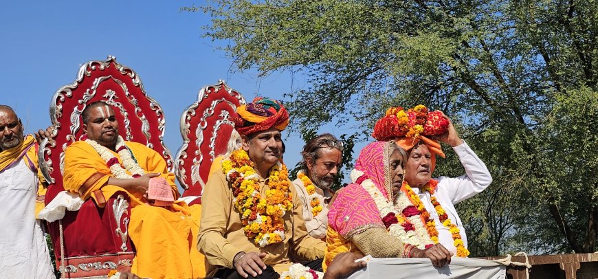 तिरुपति बालाजी महाराज के मंदिर में मूर्ति स्थापना , भव्य और विशाल कलश यात्रा का हुआ आयोजन