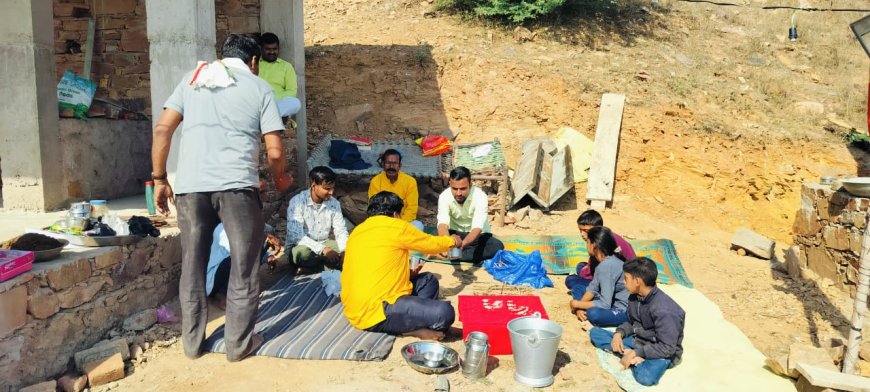 शिव परिवार की हुई मूर्ति स्थापना एवं प्राण प्रतिष्ठा