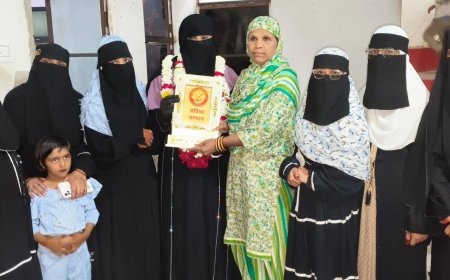 जोधाणा जागरूक मंच संस्था की महिला विंग ने नफीसा नूरी का किया सम्मान