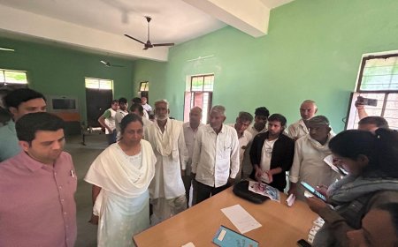 जिला कलक्टर ने कार्यालय नगर पालिका बर्डोद का किया औचक निरीक्षण, सफाई सहित अन्य व्यवस्थाओं का लिया जायजा