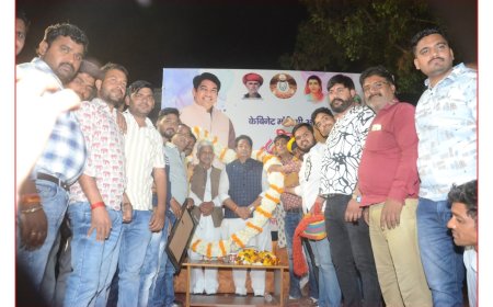 माली समाज ने किया केबिनेट मंत्री अविनाश गहलोत का स्वागत