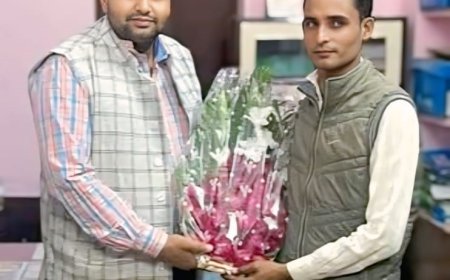 राष्ट्रीय गुर्जर स्वाभिमान संघर्ष समिति के नवनिर्वाचित जिला उपाध्यक्ष ने प्रदेश अध्यक्ष से की मुलाकात