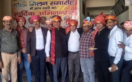 बीएमए सभागार में धूमधाम के साथ मनाया होली मिलन समारोह