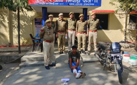 भिवाड़ी में हरियाणा का हिस्ट्रीशीटर अवैध हथियार सहित गिरफ्तार