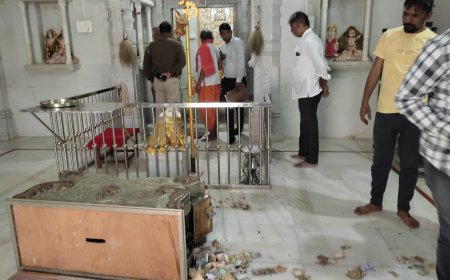 मनोरा के मणकेश्वर महादेव मंदिर में चोरी, ग्रामीणों में आक्रोश