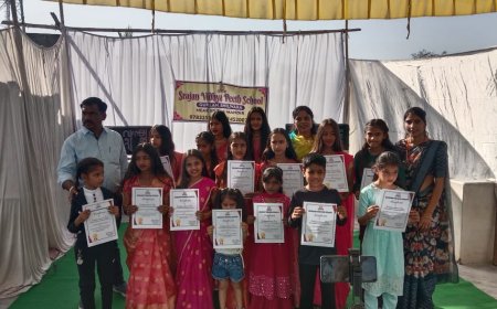 सर्जन विद्या पीठ स्कूल में विदाई समारोह किया गया आयोजित