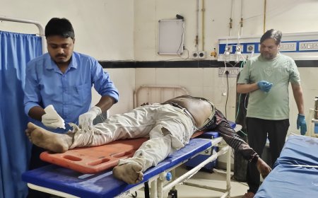 सड़क दुर्घटना में बाइक सवार की मौत