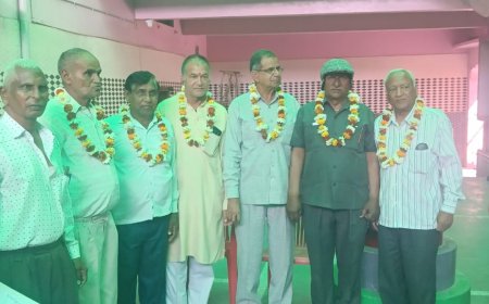 पेंशनर समाज के हरिराम गुर्जर बने अध्यक्ष, मदन गोपाल बने मंत्री बने