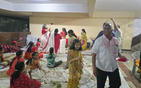 स्वास्तिक हाइट्स आजाद नगर में धूमधाम से मनाया फागोत्सव