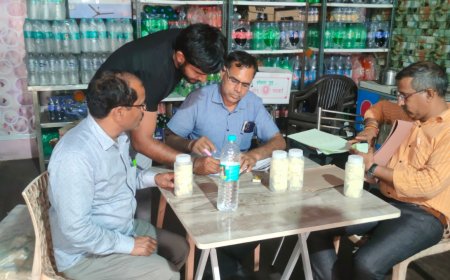 शुद्ध आहार मिलावट पर वार अभियान,  खाद्य पदार्थाे के नमूने एकत्रित कर भेजे खाद्य प्रयोगशाला