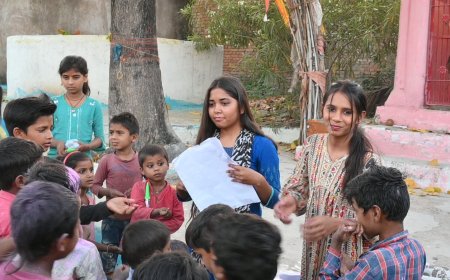 कौशल्या ह्यूमैनिटी फाउंडेशन ने सुनवारी में बच्चों के साथ मनाया होली का त्यौहार