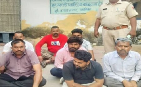 रुदावल पुलिस की कार्यवाही: 42000 रूपये की नगदी के साथ 7 जुआरी गिरफ्तार,  4 लग्जरी गाडीयाँ एंव 7 मोबाइल फोन जप्त