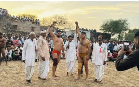 पवेनी और खरोली में कुश्ती दंगल: युवाओं ने दिखाया ज़ोर, खेलों के प्रति बढ़ी रुचि