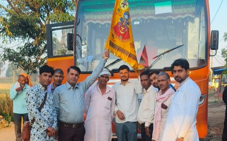 खाटू श्यामजी के लिए चतुर्थ यात्रा बिचगांव से हुई रवाना