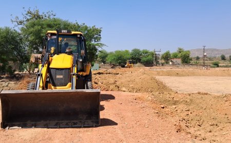 करोड़ों की अवैद्य रूप से प्लाटिंग रोकी चला पीला पंजा