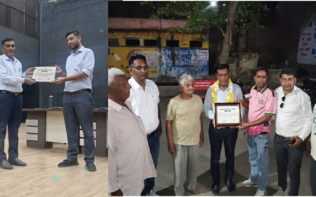 केपीआई के अंतर्गत सर्वश्रेष्ठ उपलब्धि के लिए सुवाणा ब्लॉक के प्रधानाचार्य को जिला कलेक्टर ने किया सम्मानित