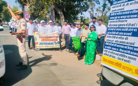 जिला कलक्टर सिरोही ने टीबी जागरूकता रैली को दी हरी झंडी