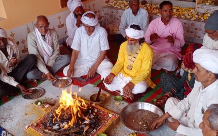 पचलंगी खातियो की ढाणी में स्थित भेरूगढ़ में शीतला माता व पथवारी माता की मूर्ति का हुआ अनावरण