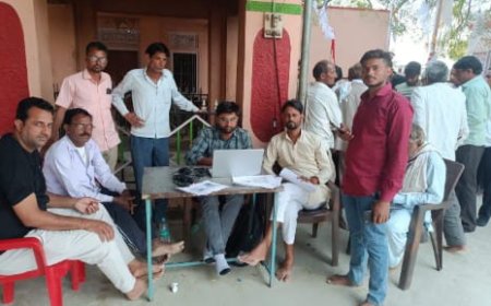 गौरिया में हीरामल जी के मंदिर पर हुआ फार्मर रजिस्ट्री कैंप का आयोजन, 153 किसानों ने करवाया अपना रजिस्ट्रेशन