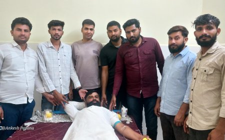 पुण्यतिथि पर रक्तदान शिविर का आयोजन