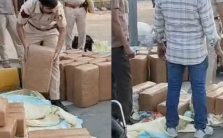 नारकोटिक्स विभाग और पुलिस ने पकड़ा 315 किलो गांजा, त्रिपुरा से जयपुर जा रहा था ट्रक