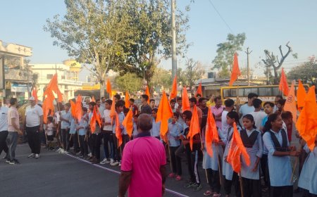 नव वर्ष आयोजन श्रृंखला के  दूसरे दिन मेराथन दौड़ मे सेंकड़ो लोगों ने लिया भाग