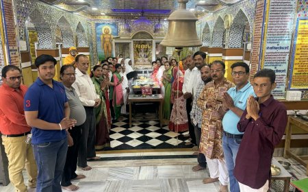 धर्मसभा में माताजी ने प्रवचन देते हुए मोह माया के फैर से बचने की सीख दी