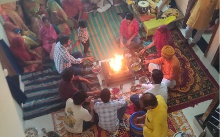 उदयपुरवाटी गायत्री टोली द्वारा चित्तौड़गढ़ में गायत्री यज्ञ का हुआ आयोजन