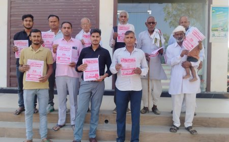 झडाया बालाजी धाम आश्रम पर होने वाले मेले को लेकर हुआ पोस्टर का विमोचन