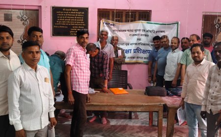 खाद्य सुरक्षा एवं मानक प्राधिकरण नई दिल्ली एवं आयुक्त खाद्य सुरक्षा एवं औषधि नियंत्रण जयपुर के तत्वावधान में प्रशिक्षण शिविर का आयोजन