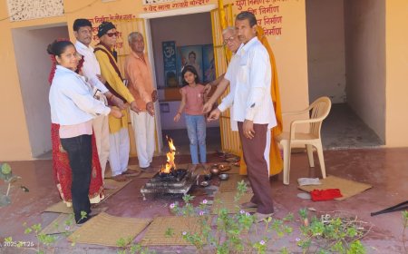 गायत्री महायज्ञ से किया चैत्र नवरात्रि एवं भारतीय नव वर्ष का शुभारंभ