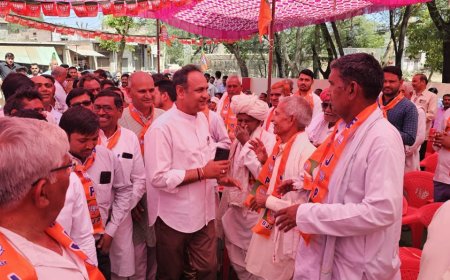 विधायक देवी सिंह शेखावत ने भाजपा कार्यालय का उद्घाटन नारायणपुर में किया सभी को हिंदू पंचांग नववर्ष की  मंगल शुभकामनाएं