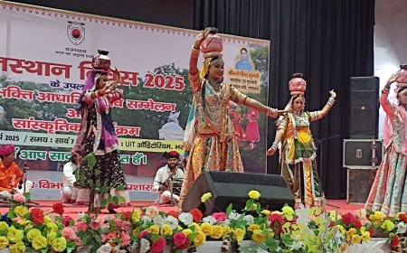 लोक कलाकारों की रंगारंग प्रस्तुतियां से समा बांधा राजस्थान दिवस पर रंगारंग सांस्कृतिक कार्यक्रम का हुआ आयोजन