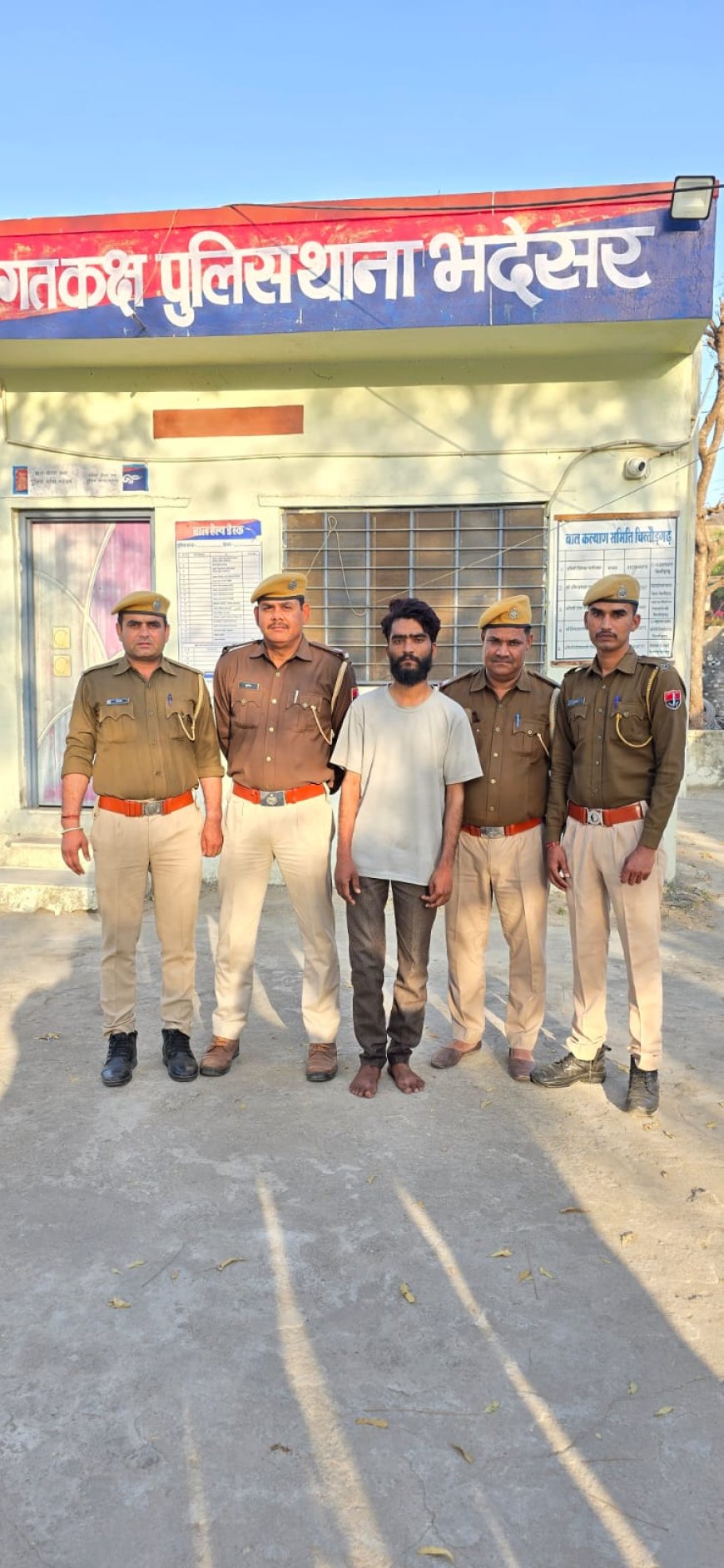 हाज्याखेडी नदी पुलिया पर मिली अज्ञात महिला के ब्लाइन्ड मर्डर का खुलासा:भदेसर थाना पुलिस व साईबर सैल की संयुक्त कार्यवाही