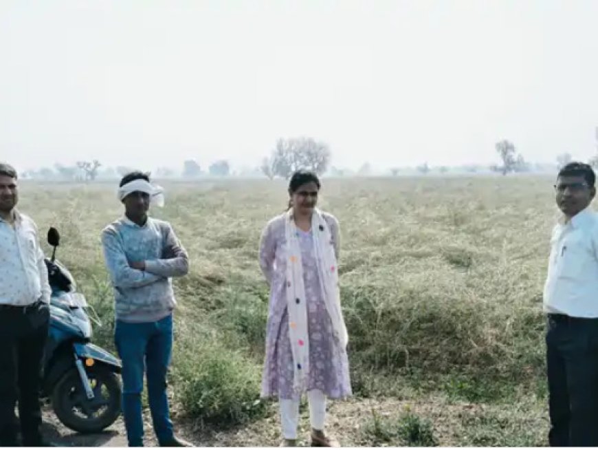 ओलावृष्टि से किसानों की फसलों को नुकसान: बड़ौदामेव में तहसीलदार ने किया सर्वे, मुआवजे की मांग