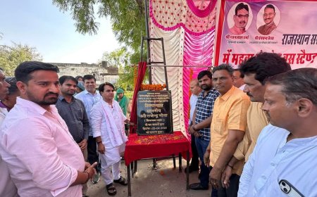 महवा के विकास की ओर एक और नया  कदम:  विधायक ने किया केंद्रीयबस स्टैंड के सौंदर्यकरण कार्य का कियाशुभारंभ