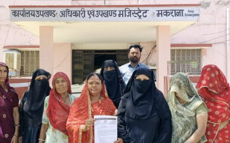 महिला आरक्षण को लेकर महिला कांग्रेस ने राष्ट्रपति के नाम सौंपा ज्ञापन