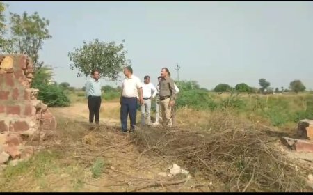 मधुमक्खी पालन उत्कृष्टता केंद्र के लिए उपयुक्त भूमि चयन के लिए किया दौरा