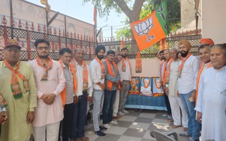 रामगढ़ में मनाया भारतीय जनता पार्टी के कार्यकर्ताओं ने 46 वां स्थापना दिवस