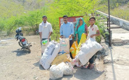 एक सौ पन्द्रह किलो पोलीथीन सफाई अभियान में की एकत्रित - मीणा