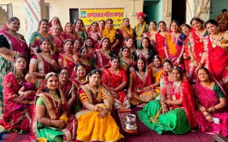 खण्डेलवाल महिला मंडल ने उत्साह से मनाया गणगौर उत्सव