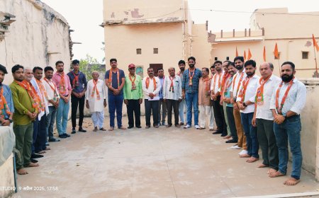 भाजपा के सक्रिय कार्यकर्ताओं का सम्मेलन आयोजित:  शिशु वाटिका विद्यालय के सभागार में हुआ कार्यकर्ताओं का सम्मेलन