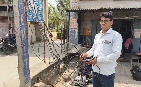 बी एस एन एल के जेसी बाक्स चोरी आप्टिकल फाइबर ब्राडबैंड सेवा हुई प्रभावित