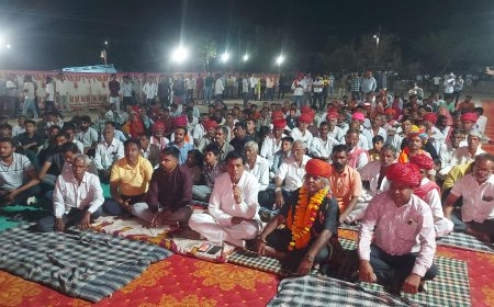 भजनाें में खेतलाजी की महिमाअाें का बखान, मंदिर शिखर पर ध्वजा चढ़ाई प्रसादी भी हुई