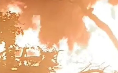 देर रात शॉर्ट सर्किट की वजह से  चौकी परिसर में आगजनी