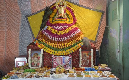 श्याम बाबा के जागरण का हुआ आयोजन व सजी छप्पन भोग की झांकी